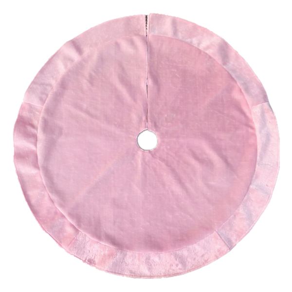 Light Pink Plush Tree Skirt, 48"