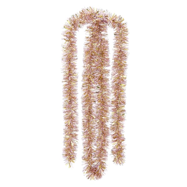Pink & Gold Tinsel Garland, 144"
