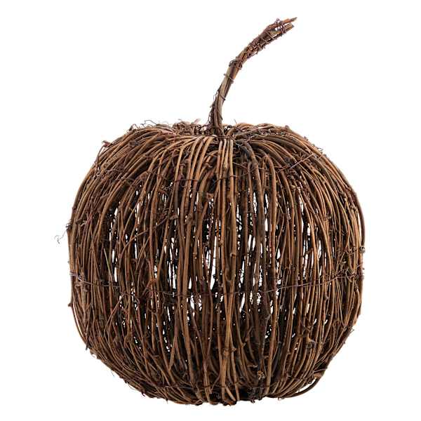 Rattan Pumpkin, 11"
