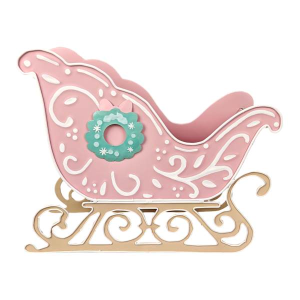 Mrs. Claus' Bakery Pastel Gingerbread Sled