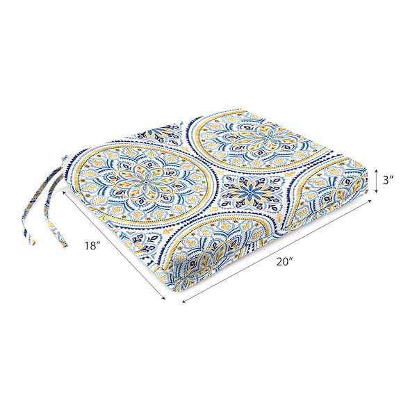Castille Multicolor Outdoor Square Seat Cushion