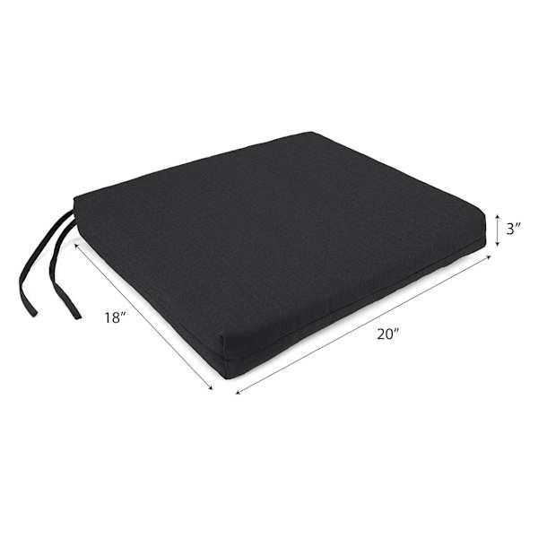 Crosby St. Sorvino Ash Premium Outdoor Square Seat Cushion