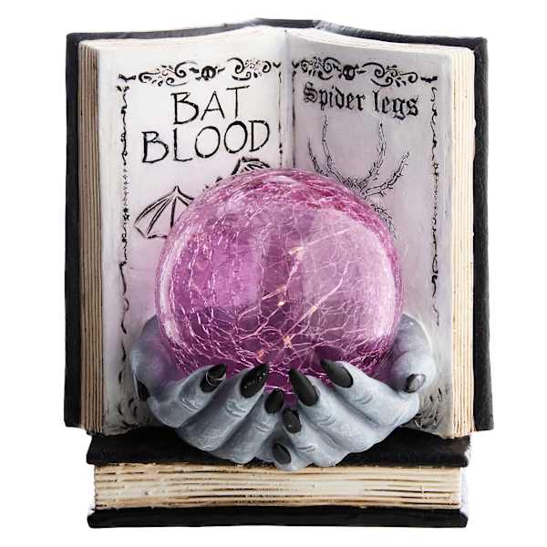 Spellbound Book with LED Ball, 7.5"