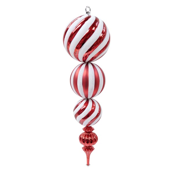 Peppermint Finial Jumbo Ornament, 20"