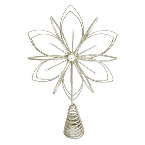 Pink Champagne Gem Flower Topper, 11.8"