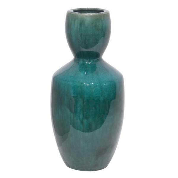 Jade Ceramic Vase, 14.8"