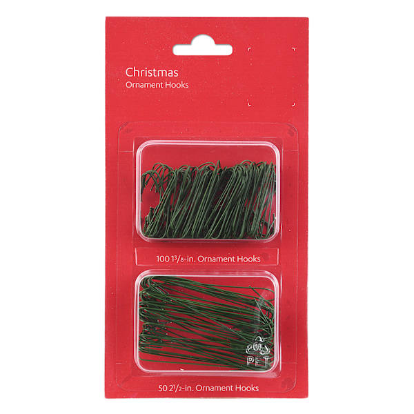 150-Count Green Ornament Hooks