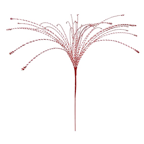 Red & White Rafiya Pick, 25"