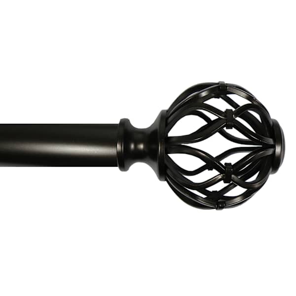 Winslow 1" Bronze Cage Curtain Rod, 18-36"