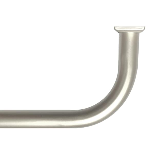 7/8" Pewter Room Darkening French Curtain Rod, 34-112"