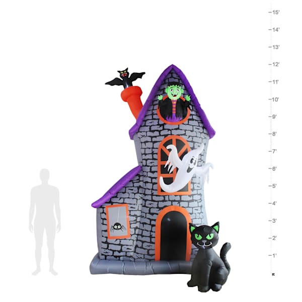 12ft Giant Haunted House Halloween Inflatable