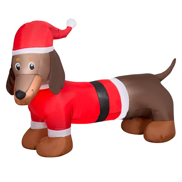 (IN30) Holiday Light Outdoor Dachshund Inflatable, 3.5' Wide