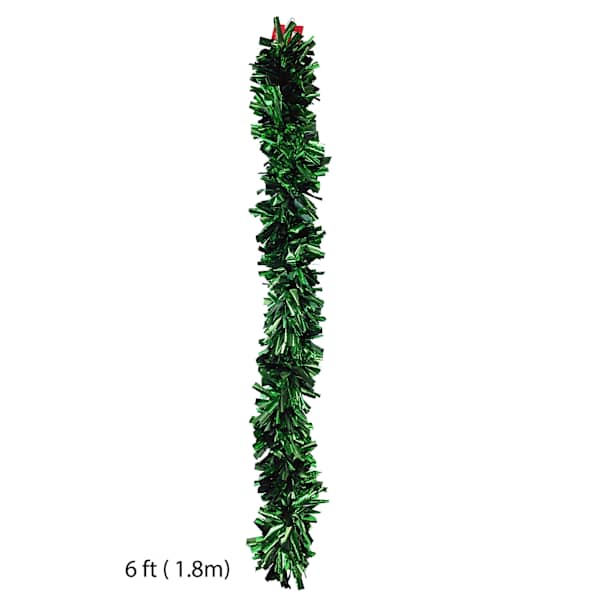 Green Jumbo Tinsel Garland, 72"