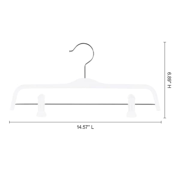 REAL SIMPLE 3-Pack Matte Skirt & Pant Hanger, White