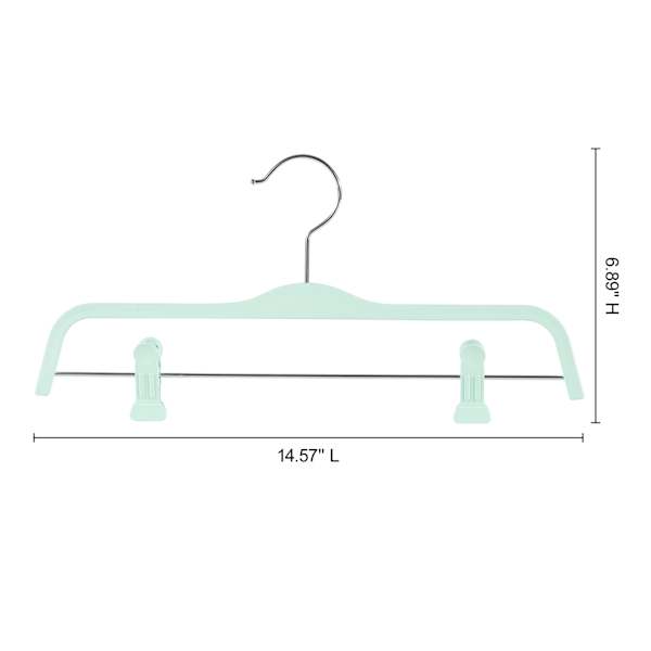 REAL SIMPLE 3-Pack Matte Skirt & Pant Hanger, Light Green