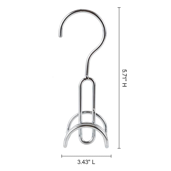 REAL SIMPLE 2-Pack Chrome Plated Purse Hanger