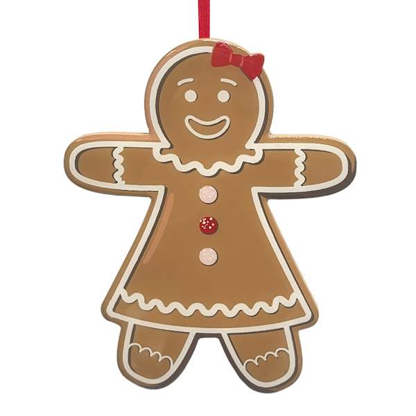 Gingerbread Ornament, 6"