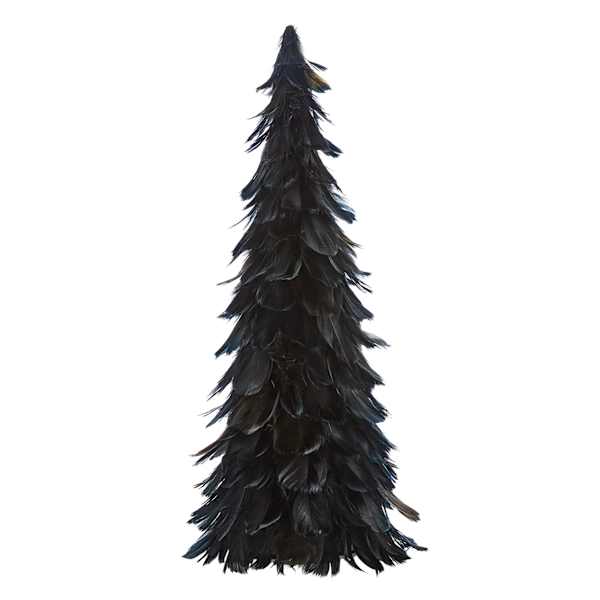 Spellbound Black Feather Tree, 17.5"