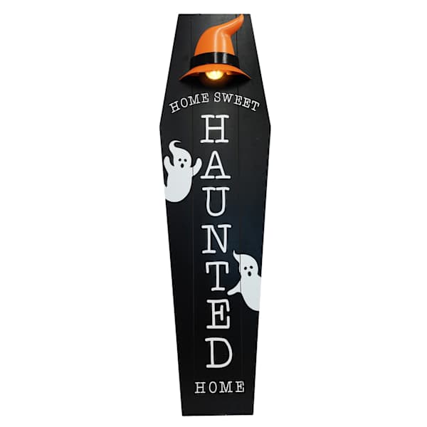 Happy Haunting LED Home Sweet Haunted Home Leaner, 47"