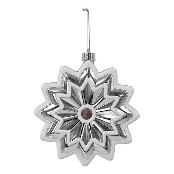 Arctic Wonderland Silver & White Flower Ornament, 7.87"