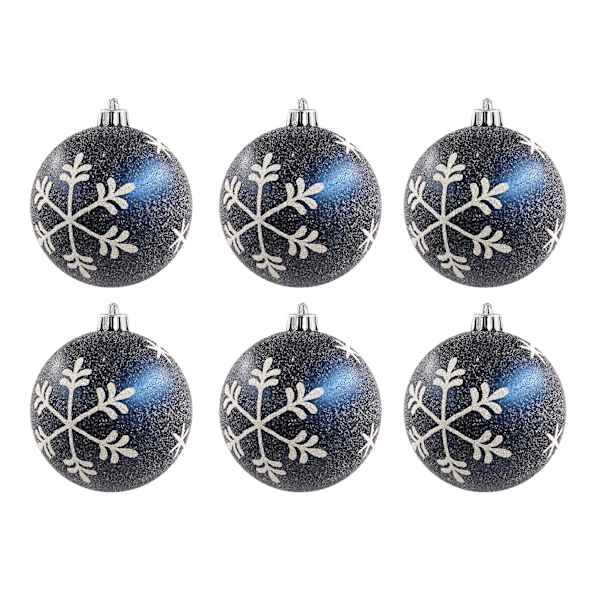 6-Count Blue Snowflake Ornaments, 3"