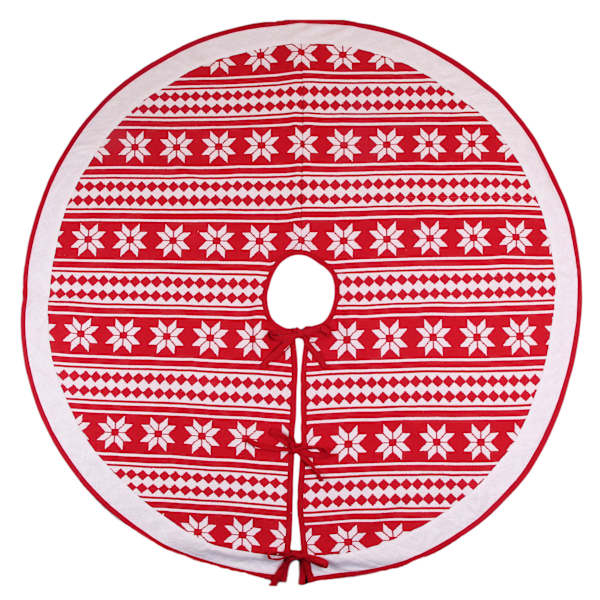 Red & White Jacquard Tree Skirt, 48"