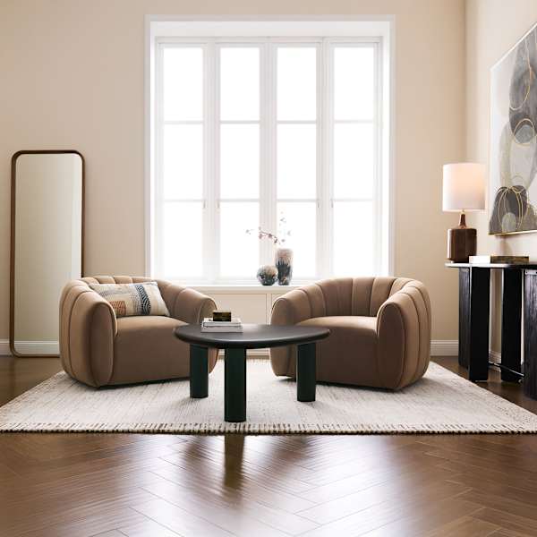 3-Piece Miles Accent Chair & Trina Coffee Table Set