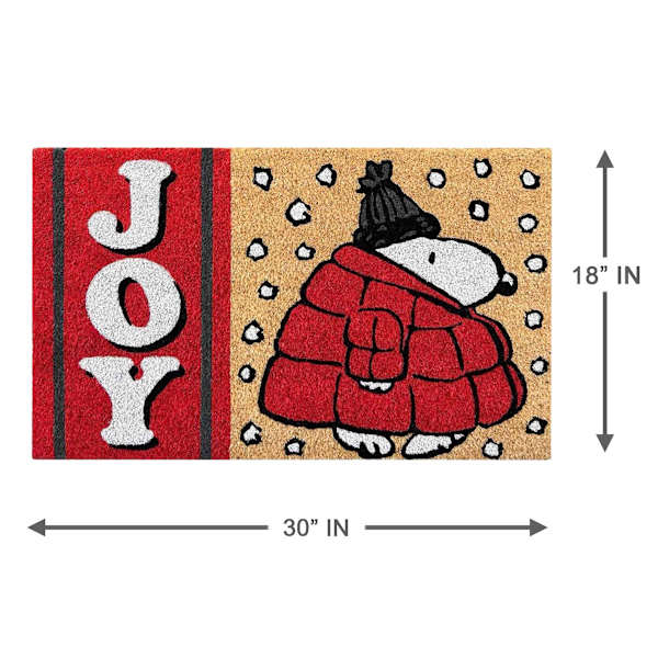 Puffer Snoopy Joy Coir Mat, 18x30