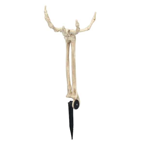 Skeleton Hand Holding Yardstake, 12.5"