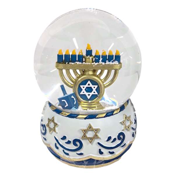 Hanukkah Snow Globe, 5"