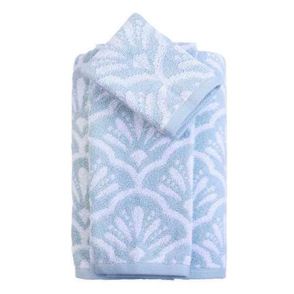 Providence Luxury Blue Jacquard Towel Set