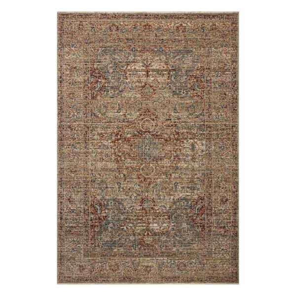 Alexandria Neutral Medallion Area Rug, 6x9