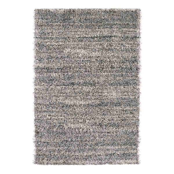 (C154) Eliza Grey Shag Area Rug, 8x10