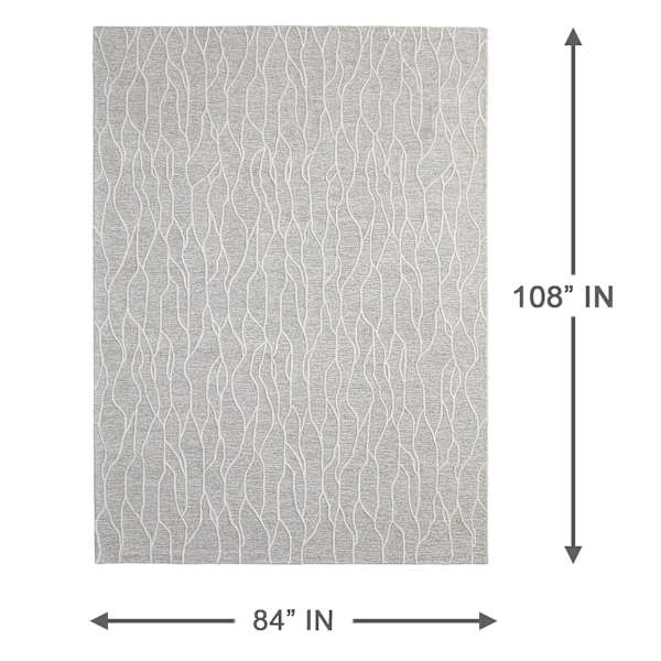 (B747) Cobble Hill Neutral Area Rug, 8x10