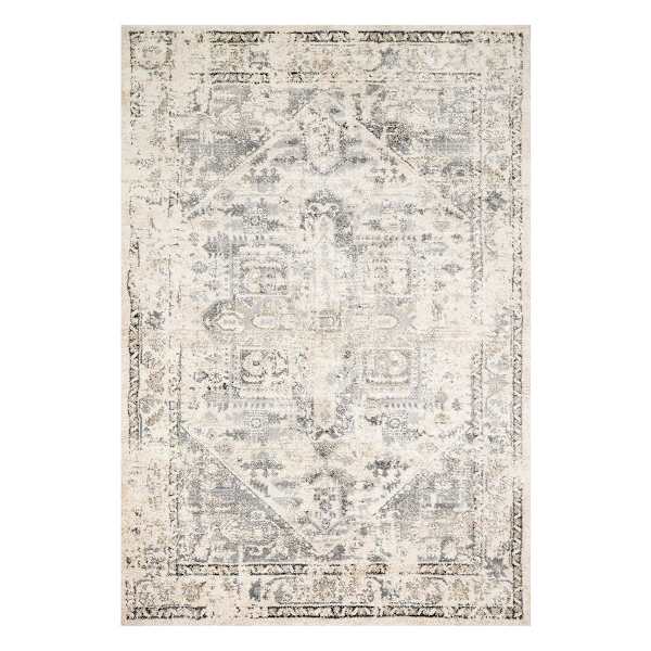 (A433) Cliff Grey Stone Area Rug, 8x10