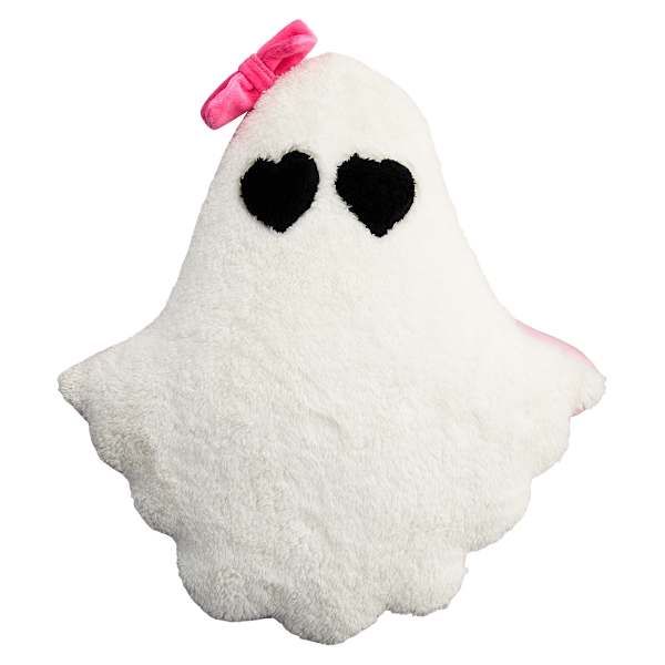 Hey Boo! Ghost Shaped Throw Pillow, 16x14