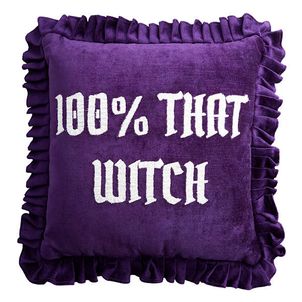 Spellbound 100% That Witch Throw Pillow, 18"
