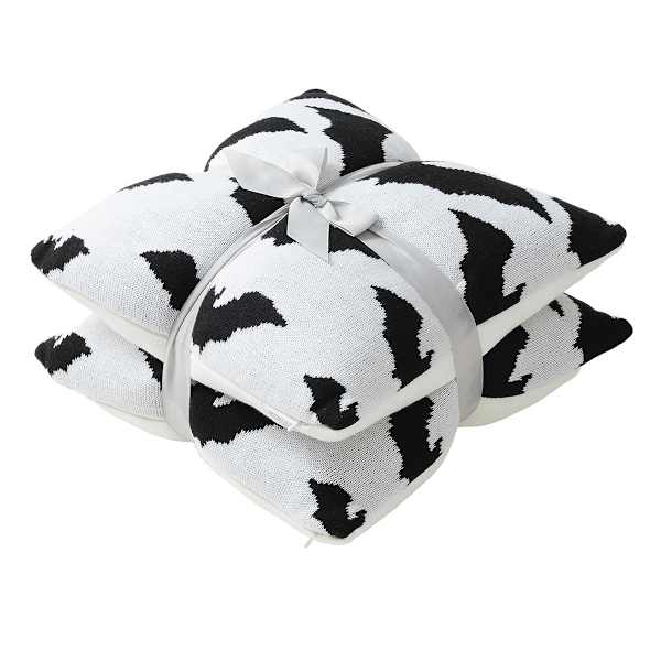 2-Pack Knit Bat Throw Pillow, 18"