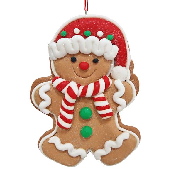 Gingerbread Lane Claydough Gingerbread Boy Ornament, 5"