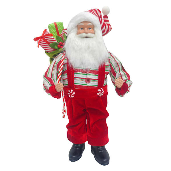 Porcelain Santa with Gift Sack, 18"