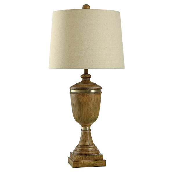 Light Brown Lamp with Shade, 36"