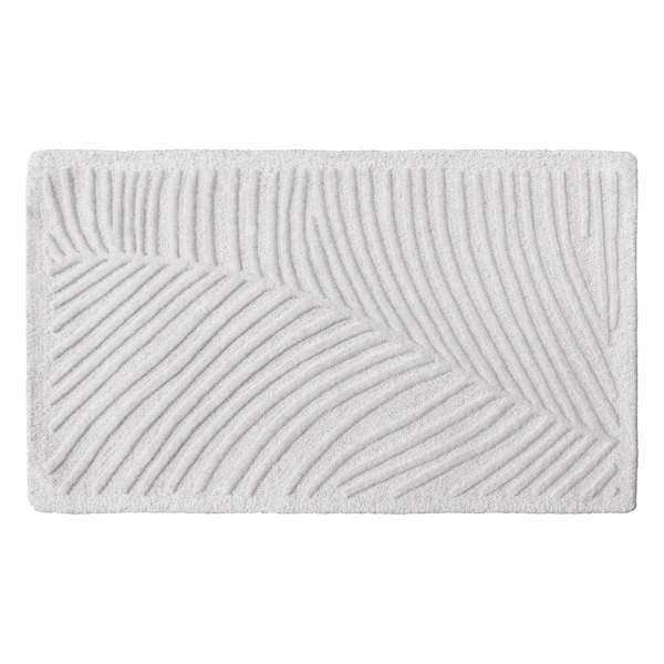 (A482) Crosby St. Neutral Palm Accent Rug, 2x3