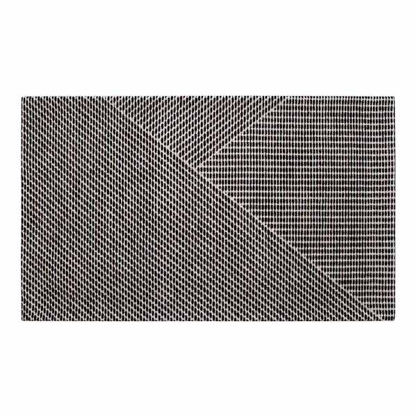 (B834) Found & Fable Dassel Black Woven Accent Rug, 2x4