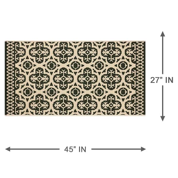 Tia Green Utility Outdoor Accent Rug, 27x45