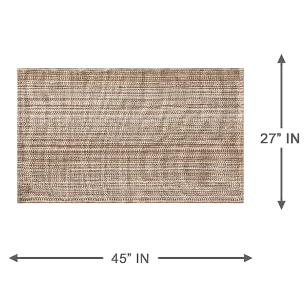 Florence Toasted Coconut Striped Accent Rug, 27x45