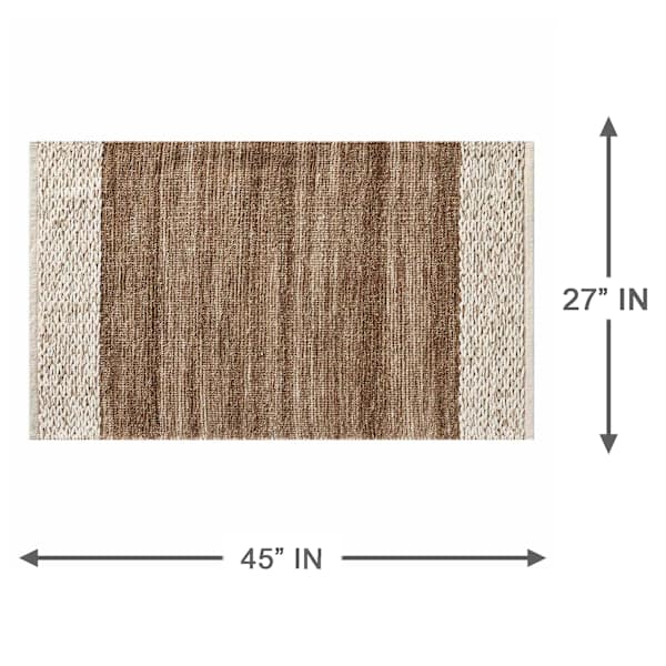 Sonnie Toasted Coconut Chenille Accent Rug, 27x45