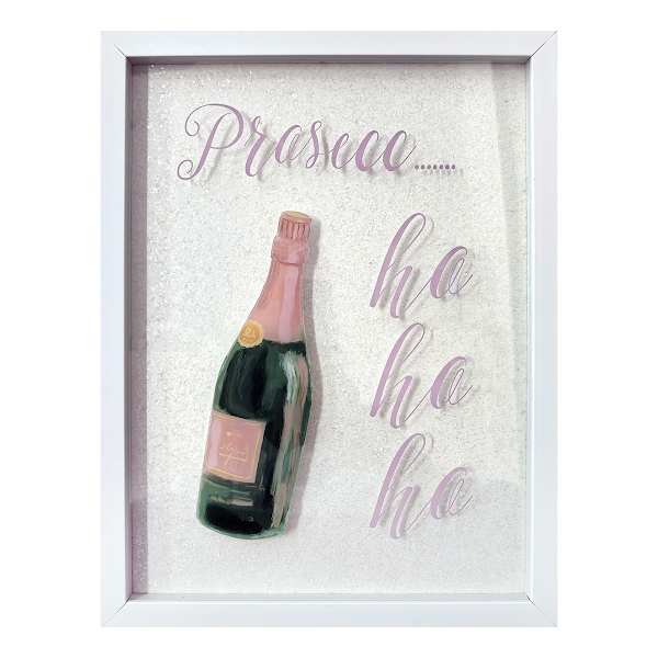 Prosecco Ho Ho Ho Wall Art, 13x17