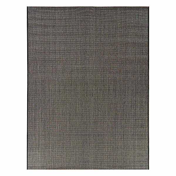 (E490) Crosby St. Essenza Black Outdoor Area Rug, 5x7