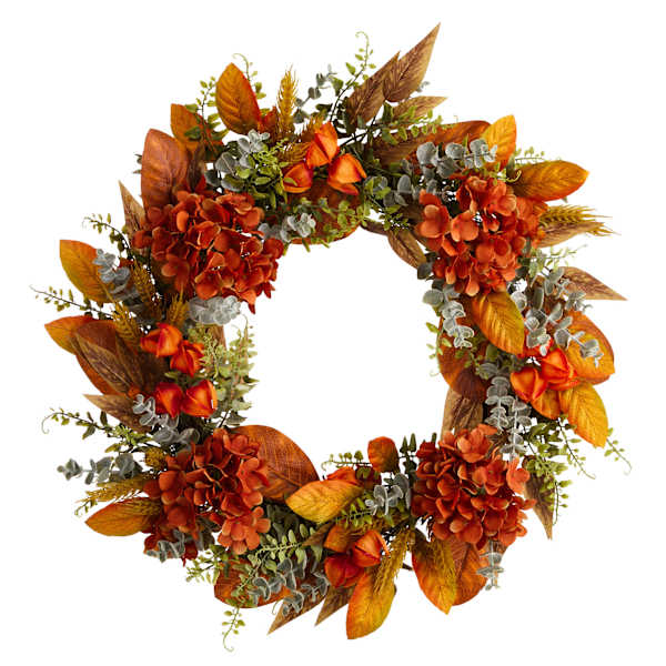 Hydrangea, Agapetes & Lacei Wreath, 24"