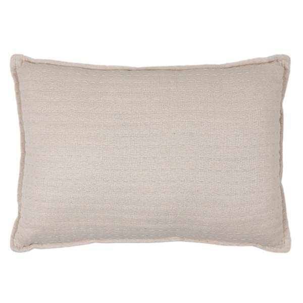 Honeybloom Beige Matelasse Throw Pillow, 14x20